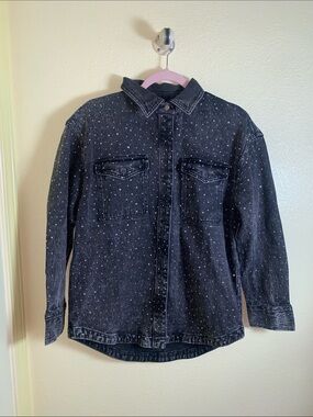 NWOT Joe’s Black Speckled Women's Denim Jacket, Size S